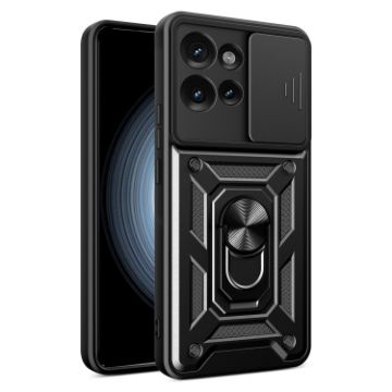Motorola Edge 50 5G Black Sliding Camera Cover TPU+PC Case - 1