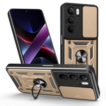 Realme C75 4G/14x 5G Gold Camera Cover Design TPU Phone Case - 1