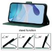 Infinix GT 30 Pro Dark Green 3D Embossed Leather Flip Case - 5