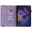 Samsung Galaxy Tab 9+ Purple Butterfly Flower Leather Case - 3