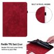 Samsung Galaxy Tab S5e Butterfly Flower Leather Case (Red) - 6