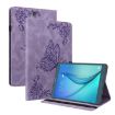 Samsung Galaxy Tab A 9.7 T550 T555 Butterfly Leather Case (Purple) - 1