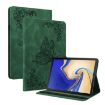 Galaxy Tab S4 10.5 Butterfly Flower Leather Case - Green - 1