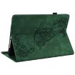 Galaxy Tab S4 10.5 Butterfly Flower Leather Case - Green - 5