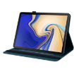 Galaxy Tab S4 10.5 Butterfly Flower Embossed Leather Case (Blue) - 4