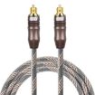 25m EMK OD6.0mm Toslink Square Port TV Digital Audio Optical Cable - 1