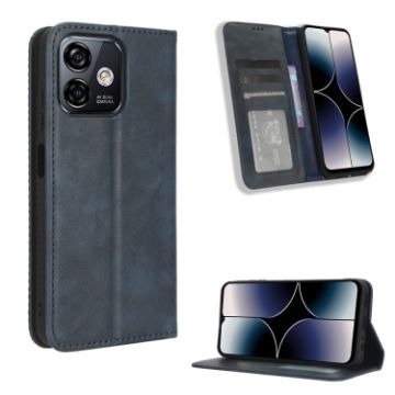 Ulefone Note 16 Pro Blue Retro Leather Magnetic Phone Case - 1