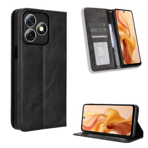 Ulefone Note 18 Ultra Black Retro Leather Magnetic Phone Case - 1