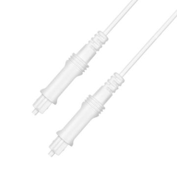 1m White EMK Digital Optical Audio Fiber Cable OD2.2mm - 1