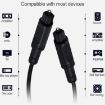 EMK 5m OD2.2mm Digital Optical Fiber Audio Cable (Silver Grey) - 4
