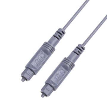 8m EMK OD2.2mm Silver Grey Digital Audio Optical Fiber Cable - 1