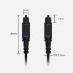 8m EMK OD2.2mm Silver Grey Digital Audio Optical Fiber Cable - 3