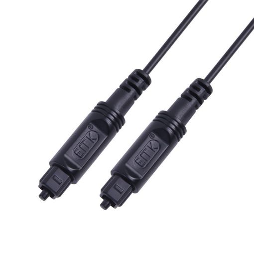 15m EMK OD2.2mm Digital Audio Optical Fiber Speaker Cable (Black) - 1