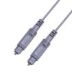 15m EMK Digital Audio Optical Fiber Speaker Cable (Silver Grey) - 1