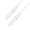 30m EMK Digital Optical Fiber Speaker Cable OD2.2mm (White) - 1