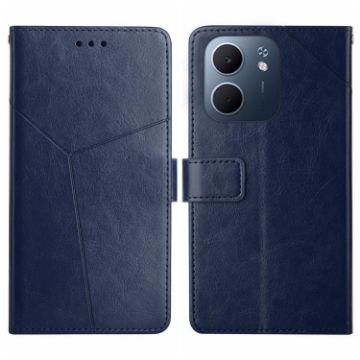 OPPO A5x 4G/5G Y-Pattern Flip Leather Phone Case (Blue) - 1