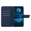 OPPO A5x 4G/5G Global Blue Leather Embossed Phone Case - 3