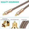 10m EMK Gold-Plated TV Digital Audio Optical Fiber Cable OD6.0mm - 5