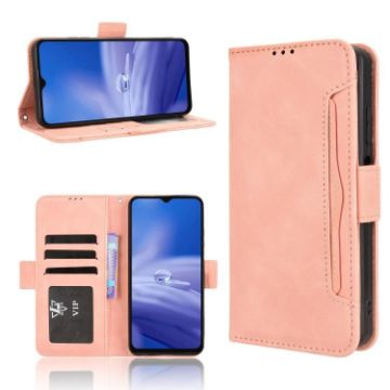 Ulefone Note 19 Pink Leather Case: Calf Texture & Card Slots - 1