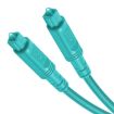 EMK 15m OD4.0mm Square Port Optical Audio Cable (Sky Blue) - 2