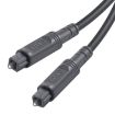 25m EMK OD4.0mm Square Port Digital Audio Optical Cable (Silver Grey) - 1