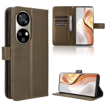 Ulefone Note 17 Pro Brown Diamond Texture Leather Phone Case - 1