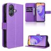 Ulefone Note 21 Purple Leather Case with Diamond Texture - 1