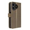 Ulefone Note 19 Brown Diamond Texture Leather Phone Case - 3