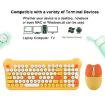 QW05 Blue 2.4G Wireless Keyboard Mouse Set - Mixed Color Portable - 3