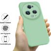 For Honor Magic5 Pro Green Liquid Silicone Dropproof Phone Case - 2
