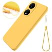 For Honor 90 Yellow Liquid Silicone Dropproof Phone Case - 2