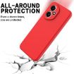 For Honor 400 Red Liquid Silicone Dropproof Phone Case - 5
