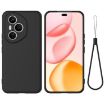 For Honor 400 Pro Global Black Liquid Silicone Phone Case - 1