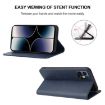 Ulefone Note 16 Pro Blue Leather Phone Case with Magnetic Closure - 4