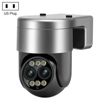 ESCAM G03 2x4MP Dual Lens 8X Zoom WiFi Camera US Plug - 1