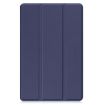 Galaxy Tab A9 Dark Blue Leather Case - Pure Color 3-Fold Holder - 2