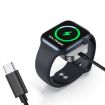 Black Magnetic Type-C Charger for Apple Watch - 2