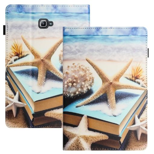 Galaxy Tab A 10.1 2016 Litchi Texture Leather Case (Starfish) - 1