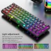XUNFOX K30 Pro 2.4G BT Wired 61-Key Mechanical Keyboard White - 4