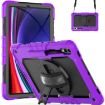 Samsung Galaxy Tab S10+/S9+/S9 FE+ Purple Black Protective Case - 1