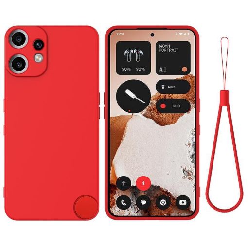 Nothing CMF Phone 2 Pro Red Silicone Dropproof Full Coverage Case - 1
