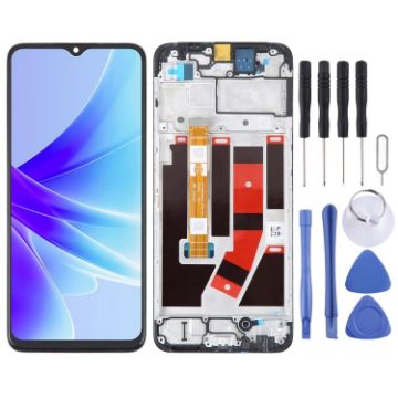 OPPO A57s OEM LCD Screen Digitizer Assembly with Frame - 1