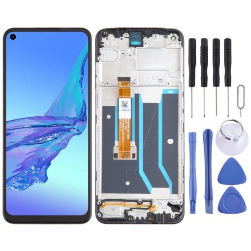 OPPO A53s 4G OEM LCD Screen Digitizer Assembly with Frame - 1