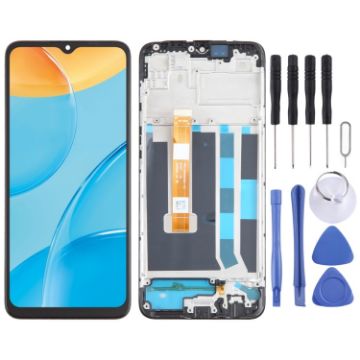 OPPO A35 OEM LCD Screen Digitizer Full Assembly w/ Frame - 1
