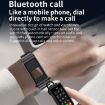 K80 1.57" Gold Leather Band IP67 Smart Watch with Earphone Bluetooth Call - 3