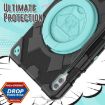 Galaxy Tab S9+/S10+ Spider Handle Silicone PC Case (Black Light Blue) - 3