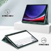 Samsung Galaxy Tab S9+ Deep Green Smart Leather Tablet Case - 4