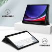 Samsung Galaxy Tab S9+ Black Acrylic Smart Leather Case - 4