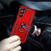 Shockproof Red TPU + PC Phone Case with Holder for Galaxy A05s - 6