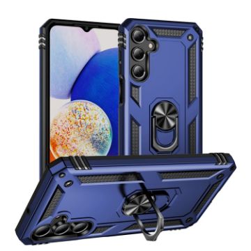 Samsung Galaxy A16 5G Shockproof Case with Holder (Blue) - 1